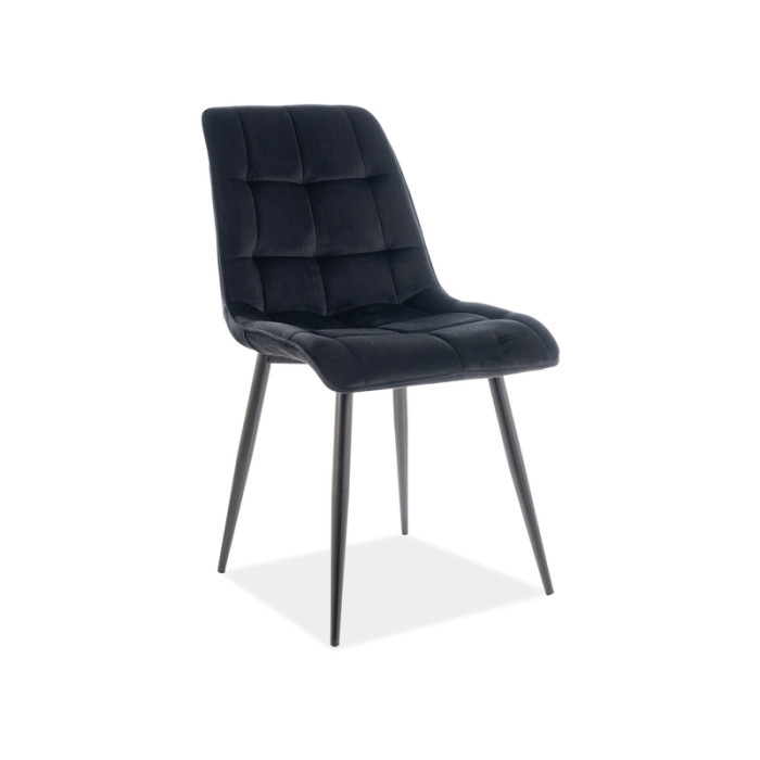Silla de cocina Pearl (Velvet/Patas negras)